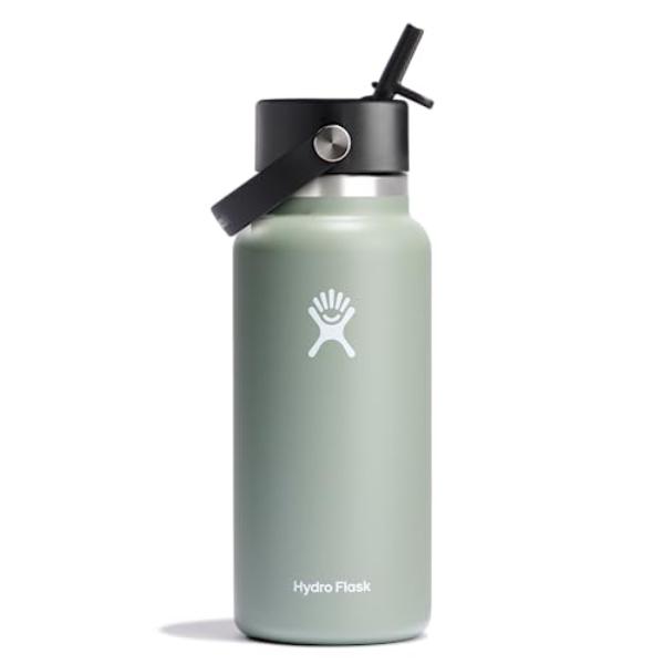 Picture of Hydro Flask HDF-W32BFS374 Wide Mouth Insulated Water Bottle with Flex Straw Cap