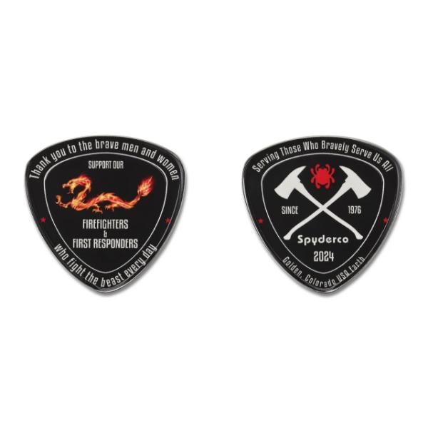 2024N Spyderco Fire Dragon Coin 2024  Wildland Firefighter Foundation