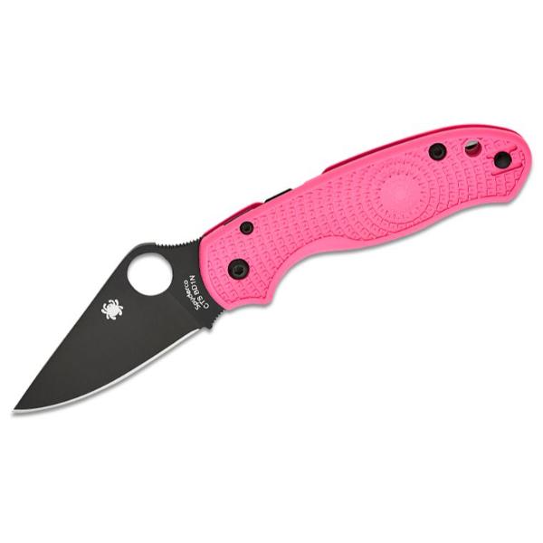 SPY-C223PPNBK 2.92 in. Para 3 Lightweight Compression Lock Folding Knife, Pink -  SPYDERCO