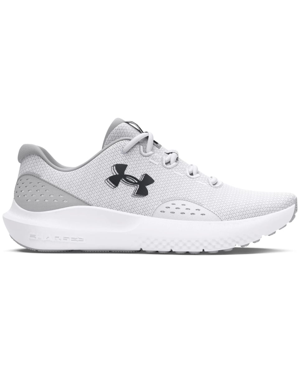 Under Armour 302700010011.5 Mens Charged Surge 4 Running Shoes, White - Size 11.5