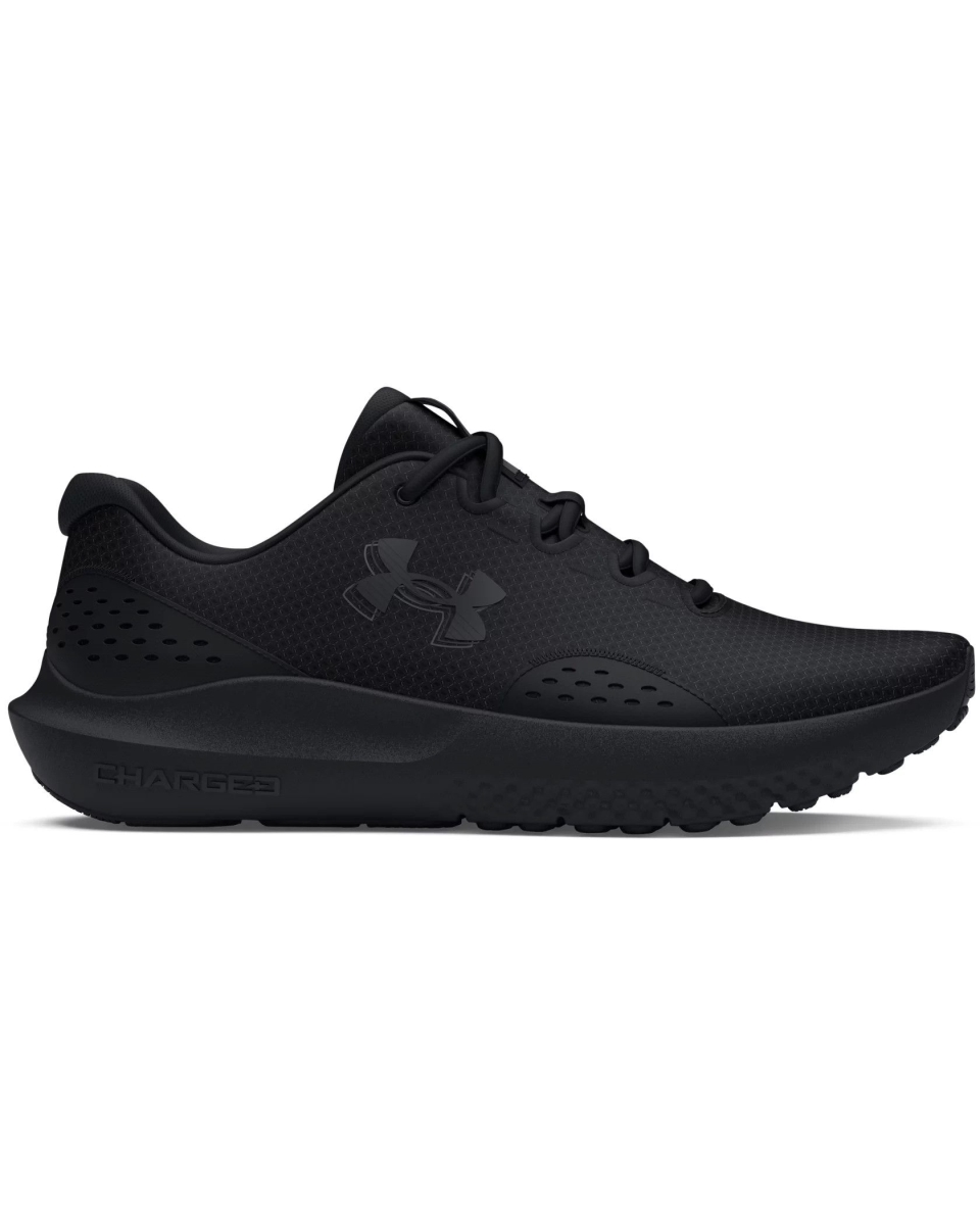 Under Armour 30270000028.5 Mens Charged Surge 4 Running Shoes, Black- Size 8.5
