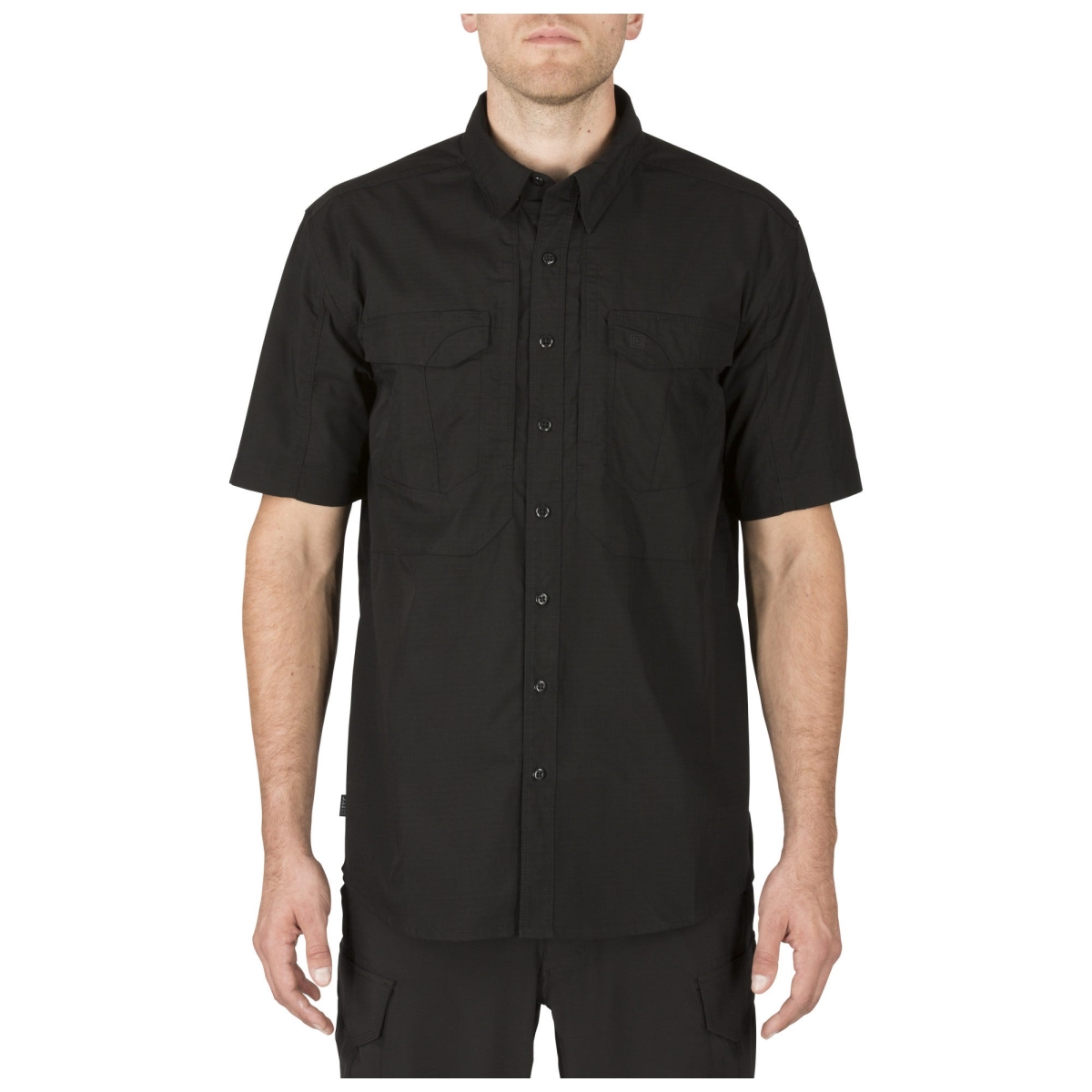 Picture of 5.11 Tactical 5-71354ABR019XL Stryke Short Sleeve Shirt&#44; Black - Extra Large