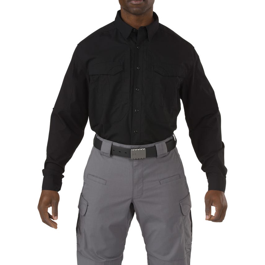 5-72399ABR019XL Stryke Long Sleeve Shirt, Black - Extra Large