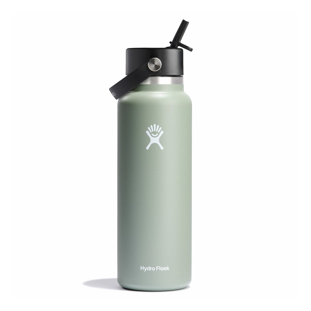 Picture of Hydro Flask HDF-W40BFS374 40 oz Wide Mouth Insulated Water Bottle with Flex Straw Cap - Agave