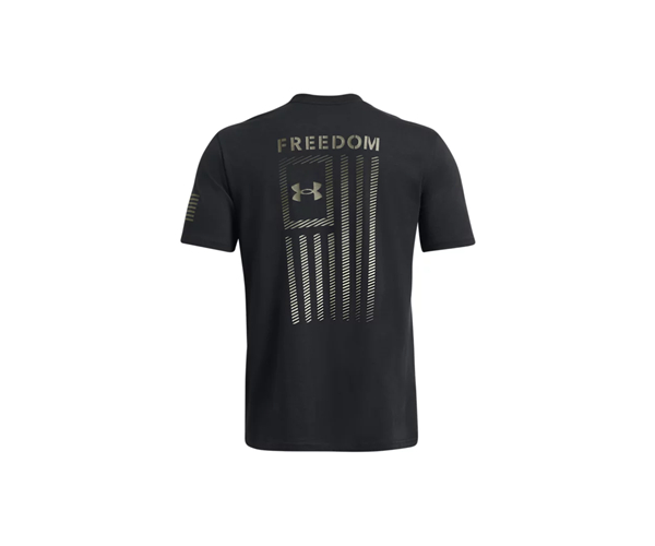 Under Armour 1382973411SM Freedom Flag Gradient Short Sleeve T-Shirt, Midnight Navy & Red - Small