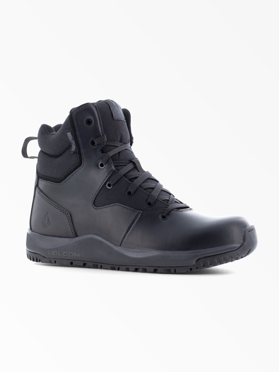 VCM-VM30703 -M-11.0 6 in. Street Shield Tactical Waterproof Boot with Size Zipper, Black - Size 11