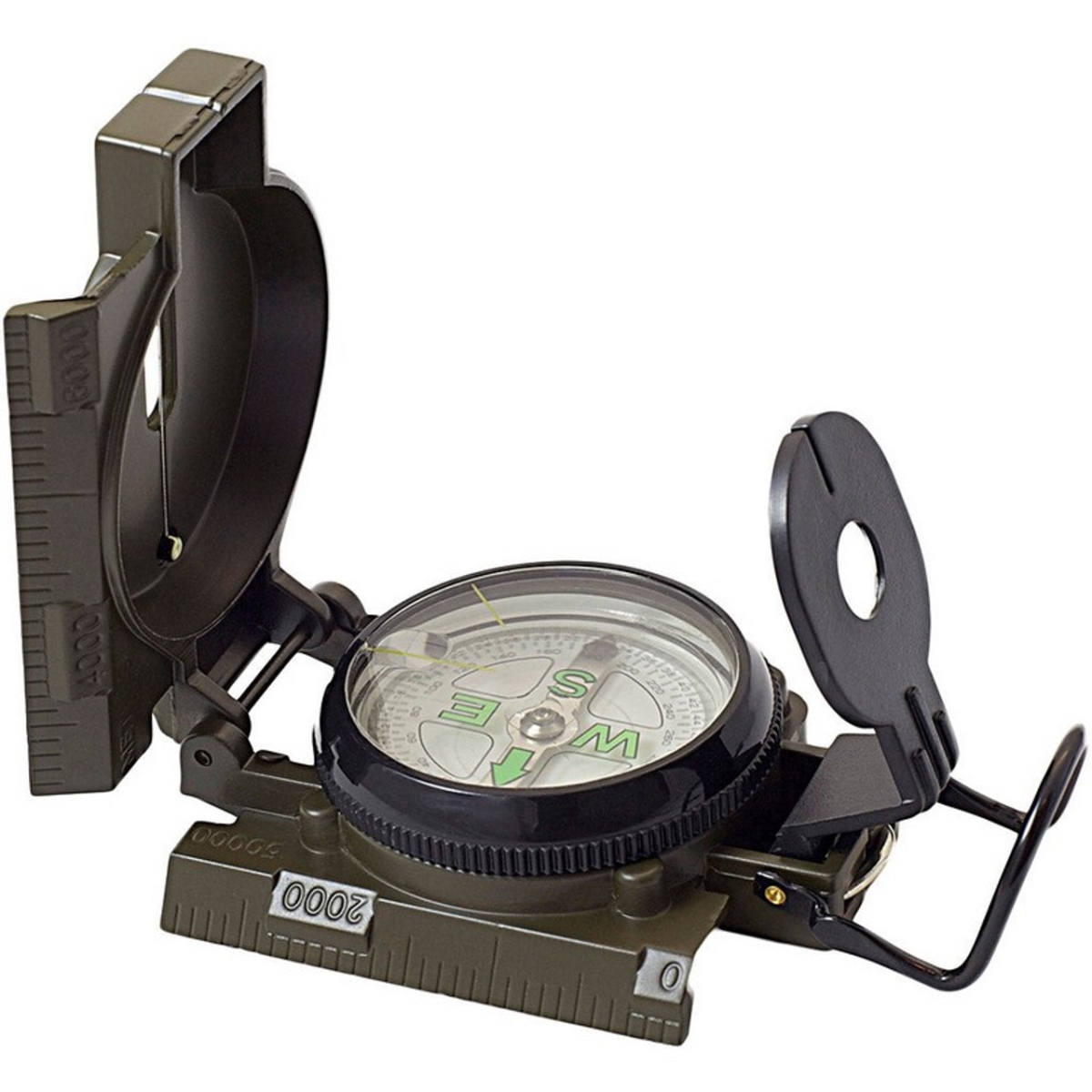 Picture of Humvee CC-HMV-COMPASS-OD Military-Style Compass&#44; Olive Drab