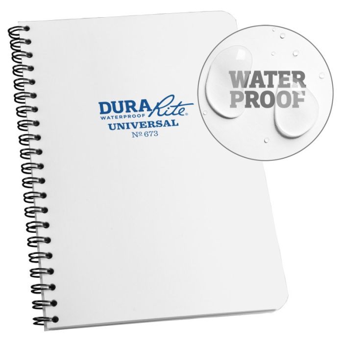 RIR-673 4.625 x 7 in. Durarite Side Spiral Notebook