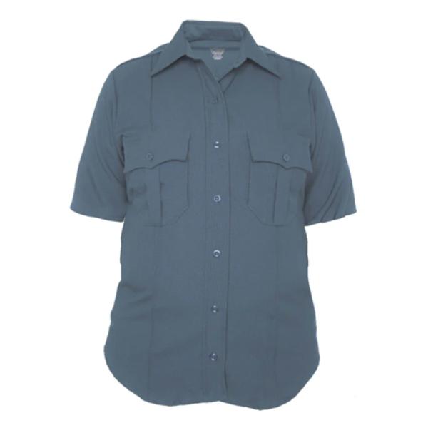 ELB-Z9819LCN-38 Womens Textrop 2 Short Sleeve Shirt, Blue - Size 38