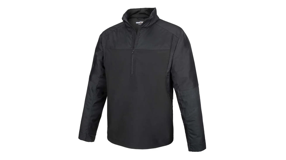 FLC-5730010MEDIUMREG Duty Guard Hybrid Technology Regular Pullover for Men - Black - Medium