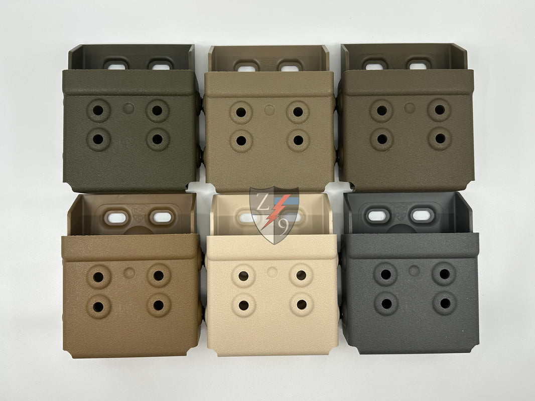 Z9S-Z9-4004-ODG-MLK Double ASP Version 1 Handcuff Case with Molle-Loks - OD Green
