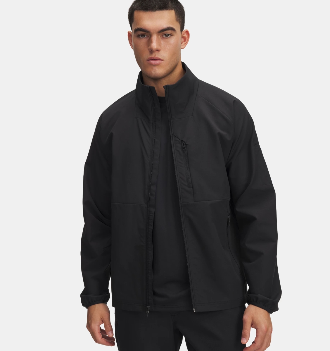 Under Armour 6005241001MD Tactical Operator Long Sleeve Men Jacket, Black - Medium
