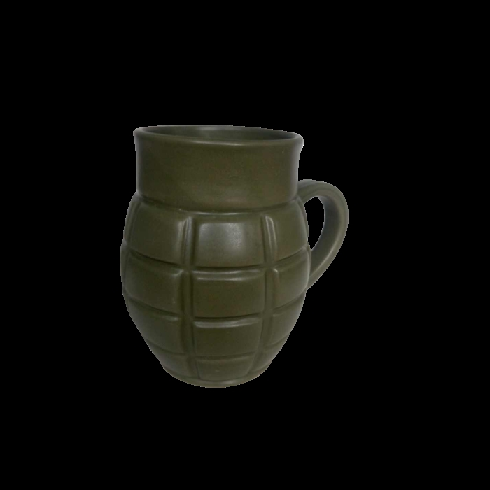 CC-CBG-M-1043 13.5 oz Ceramic Grenade Coffee Mug, Green