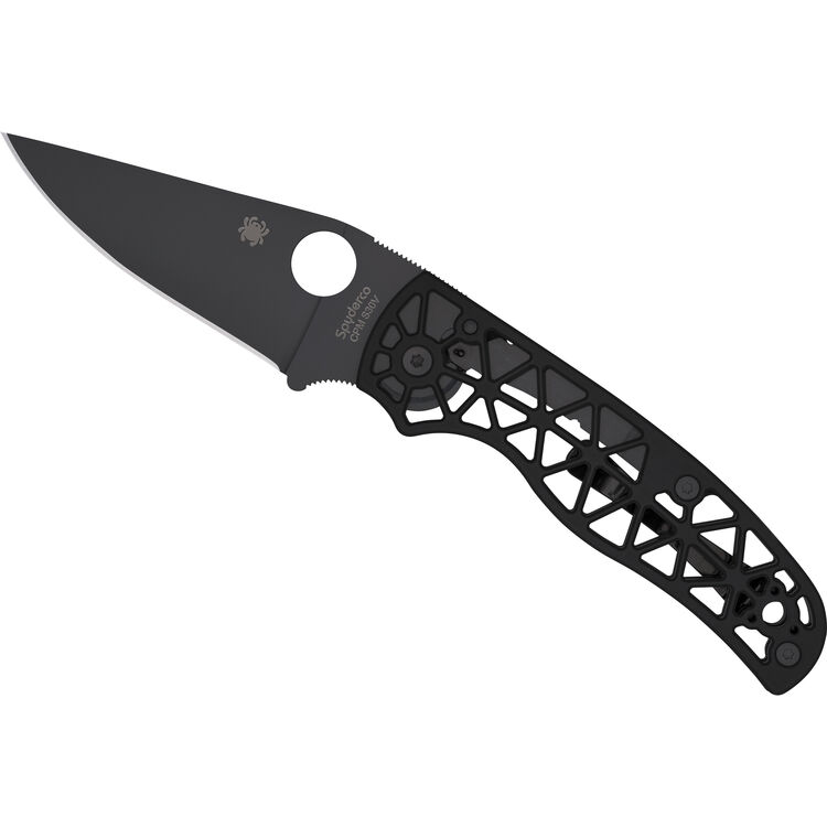 SPY-C266BKALBKP 8.22 in. Edgerati Black Blade Folding Knife