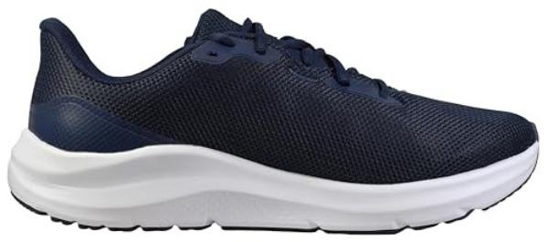 Under Armour 30282544107.5 Mens Charged Pursuit 4 Running Shoes, Midnight Navy & White - Size 7.5