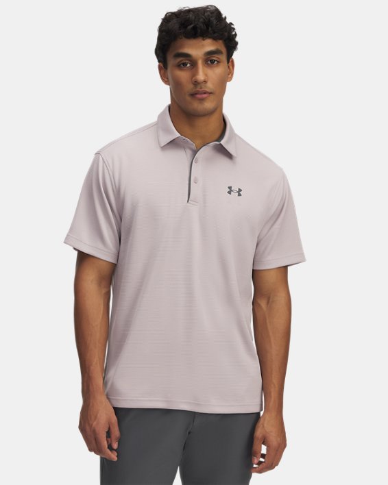 Under Armour 12901400092X Mens Tech Polo Short Sleeve T-Shirt, Gray Dawn & Pitch Gray - 2XL