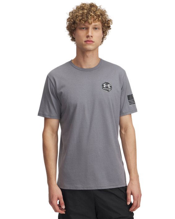 1389927024MD Mens Freedom by Air Short Sleeve T-Shirt, Titan Gray & Anthracite - Medium