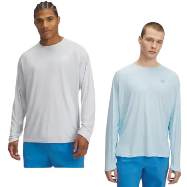 1388956727MD Mens Fish Elite Long Sleeve Crew - Medium