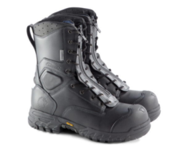 LE-804-6379-8 Mens Regular Station 1 - 9 in. Leather Boot, Size 8