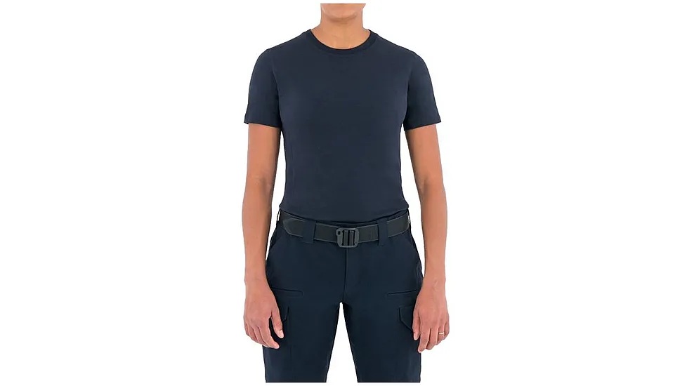 FT-122501-729-M Womens Tactic Cotton Short Sleeve T-Shirt, Midnight Navy - Medium