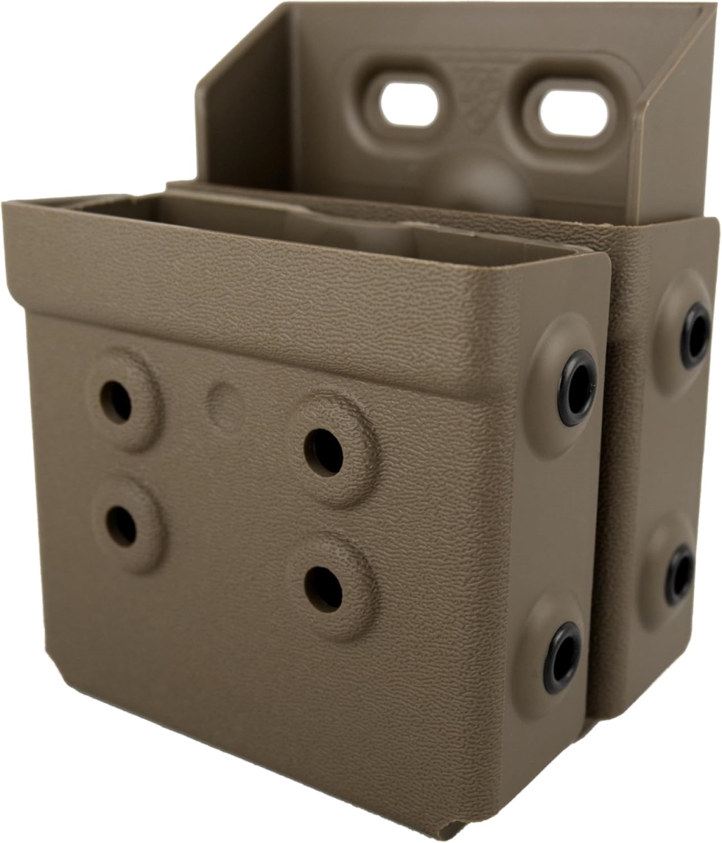 Z9S-Z9-4047-FDE-MLK Double Handcuff Case - ASP Sentry - Flat Dark Earth, Molle Lok