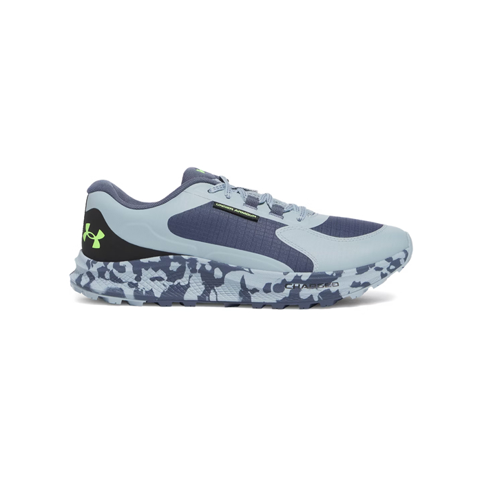 Under Armour 302837104412 Mens Bandit Trail 3 Running Shoes, Downpour Gray, Harbor Blue & Hyper Green - Size 12