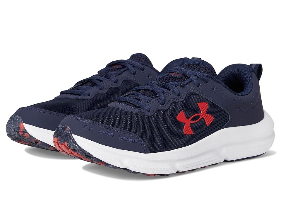 Under Armour 302617541011 Charged Assert 10 Mens Shoes, Midnight Navy & Red - Medium - Size 11