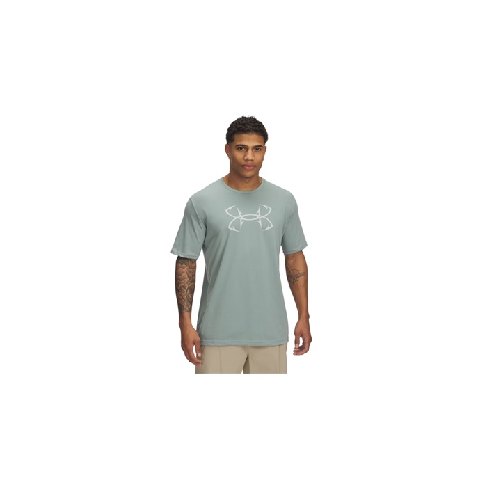 Under Armour 1331197348MD Men Short Sleeve Fish Hook Logo T-shirt - Medium