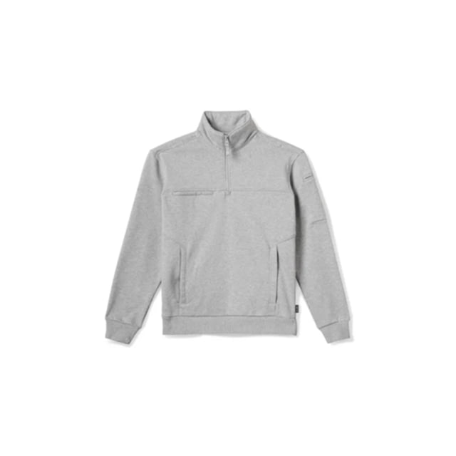5-76100870162XLR Women 0.25 Zip Regular Job Shirt, Heather Grey - 2XL