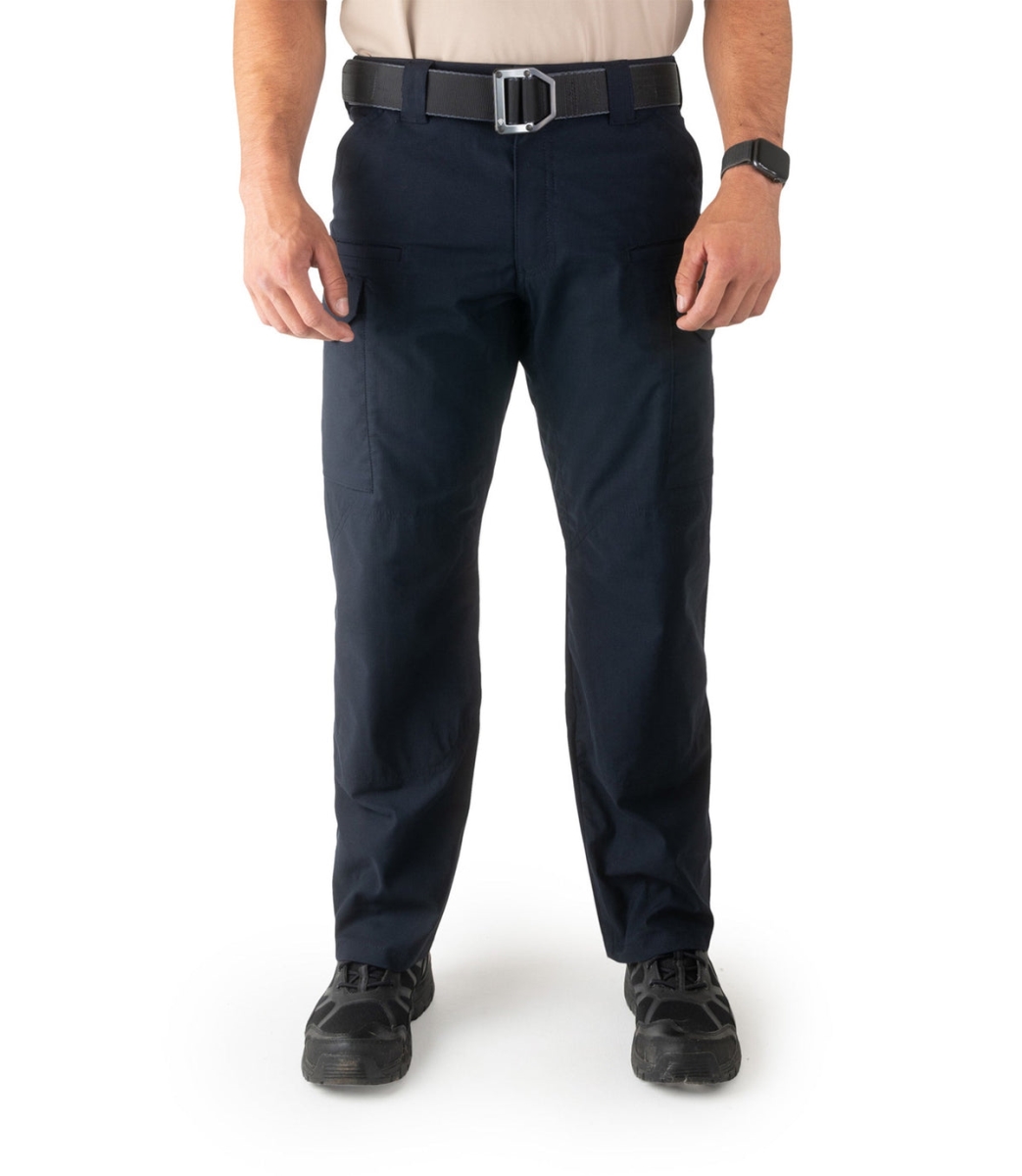 First Tactical Men's V2 Tactical Pants 2-Way Stretch Water Resistant Double-Dyed Midnight Navy 114011-729, 32x36