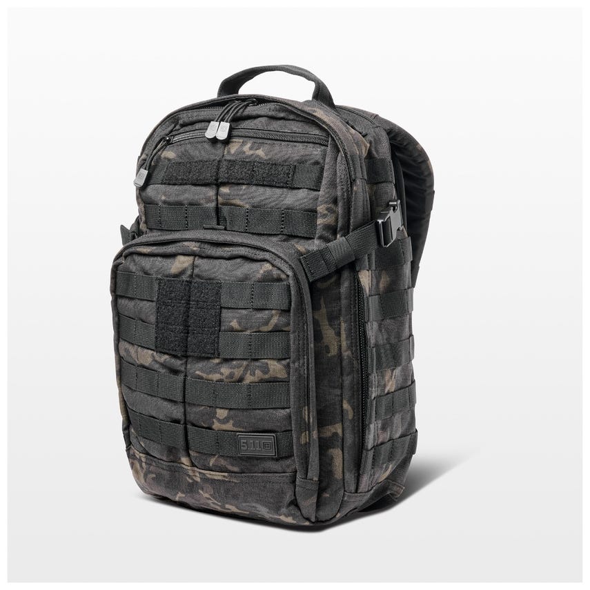 5-56562ABR2511SZ 24 L Rush12 2.0 MC Backpack - Black Multi Cam