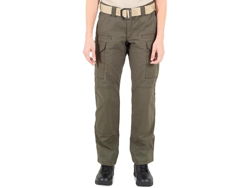 First Tactical Women's V2 Tactical Pants 2-Way Stretch Water Resistant Double-Dyed OD Green 124011-830, 18