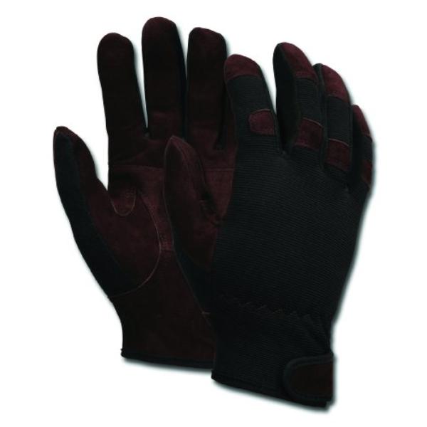MCR-920L Multi-Task Economy Leather Glove, Brown & Black - Large