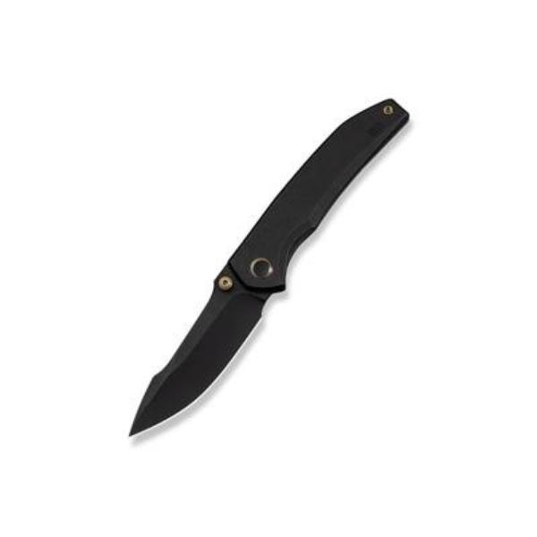 WE-WE24086-1 Ryson Thumb Stud Knife Black Titanium Handle with 3.33 in. Black Sto ashed Bohler M390 Blade