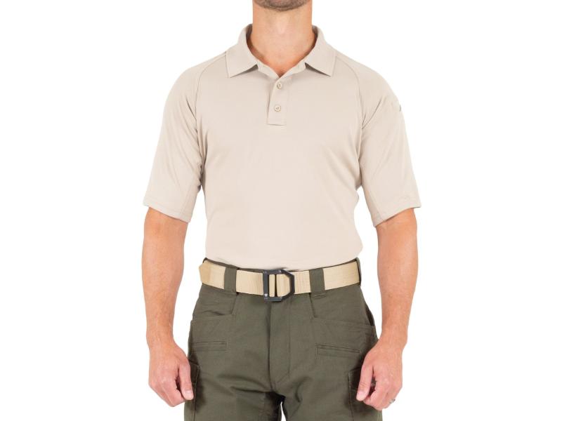 PERFORMANCE POLO SHORT SLEEVE, 100% Polyester, Button, 1 Pocket(s), White, L