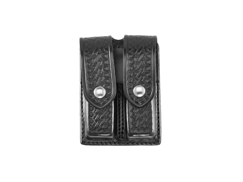 A510-BW-2-BR 9 mm Double Basket Weave Magazine Pouch