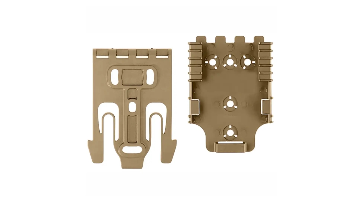 QUICK2-KIT3-55 QLS2 Quick Locking System Fork & Receiver Kit, Flat Dark Earth Brown