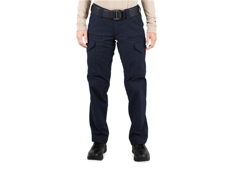 First Tactical Women's V2 Tactical Pants 2-Way Stretch Water Resistant Double-Dyed Midnight Navy 124011-729, 22