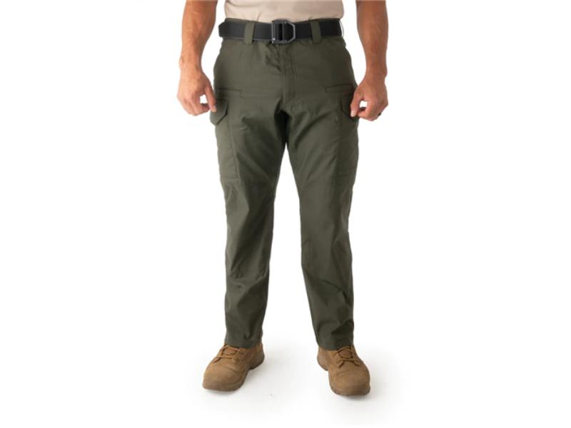 First Tactical Men's V2 Tactical Pants 2-Way Stretch Water Resistant Double-Dyed OD Green 114011-830, 34x30