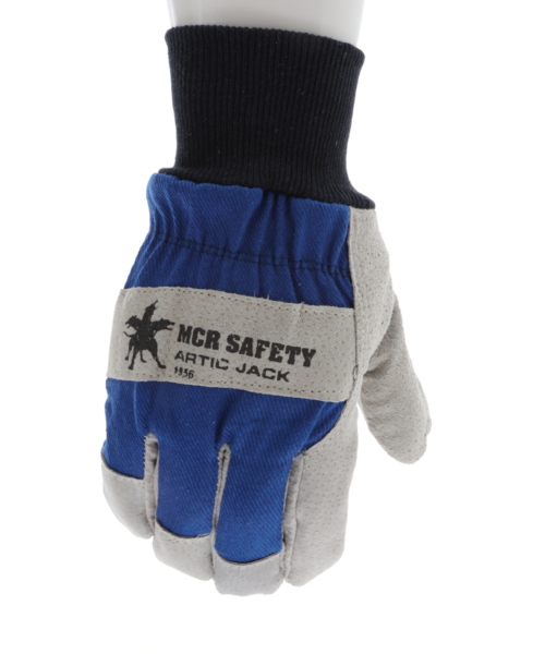 MCR-1956M Premium Split Pig Lined Knit Wrist Insulated Gloves, Medium