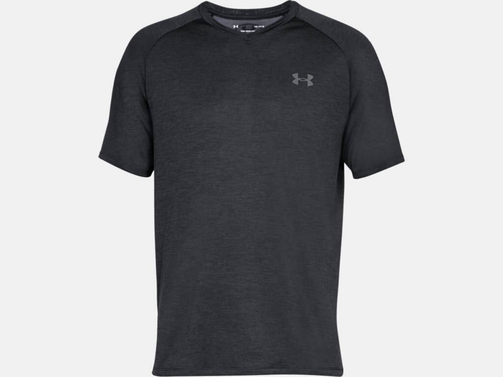 Under Armour 13281900014XT Tech 2.0 Short Sleeve V-Neck T-Shirt, Black - 4XLT -  Inner Armour
