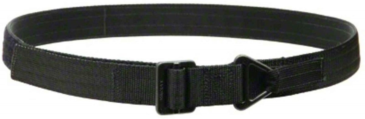 BH-41VT42BK Instructors Belt with Cobra Buckle, Black - Size 42