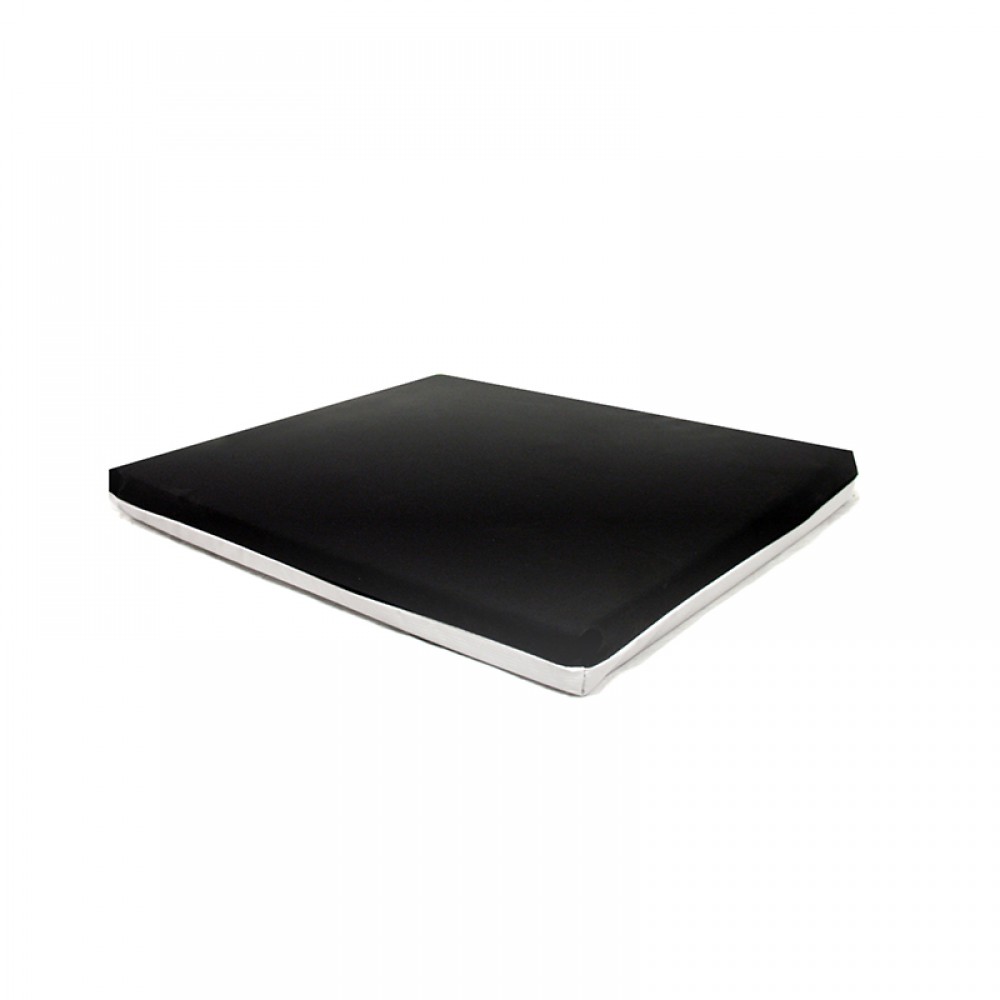 18 in. Universal Gel & Foam Seat Cushion, Black & White