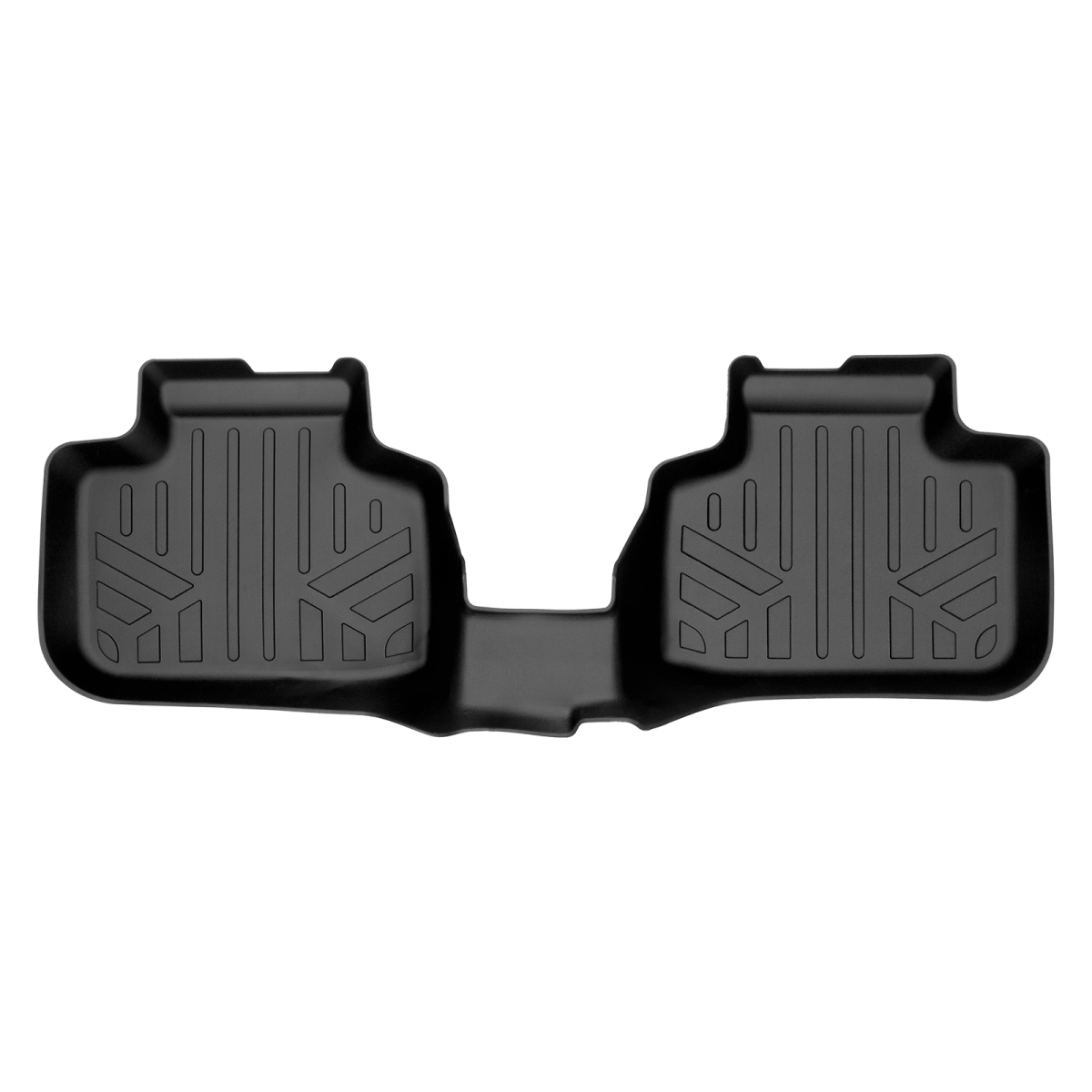 SB0481 All Weather Custom Fit 2nd Row Floor Mats Liner for 2016-2022 BMW X1, Black