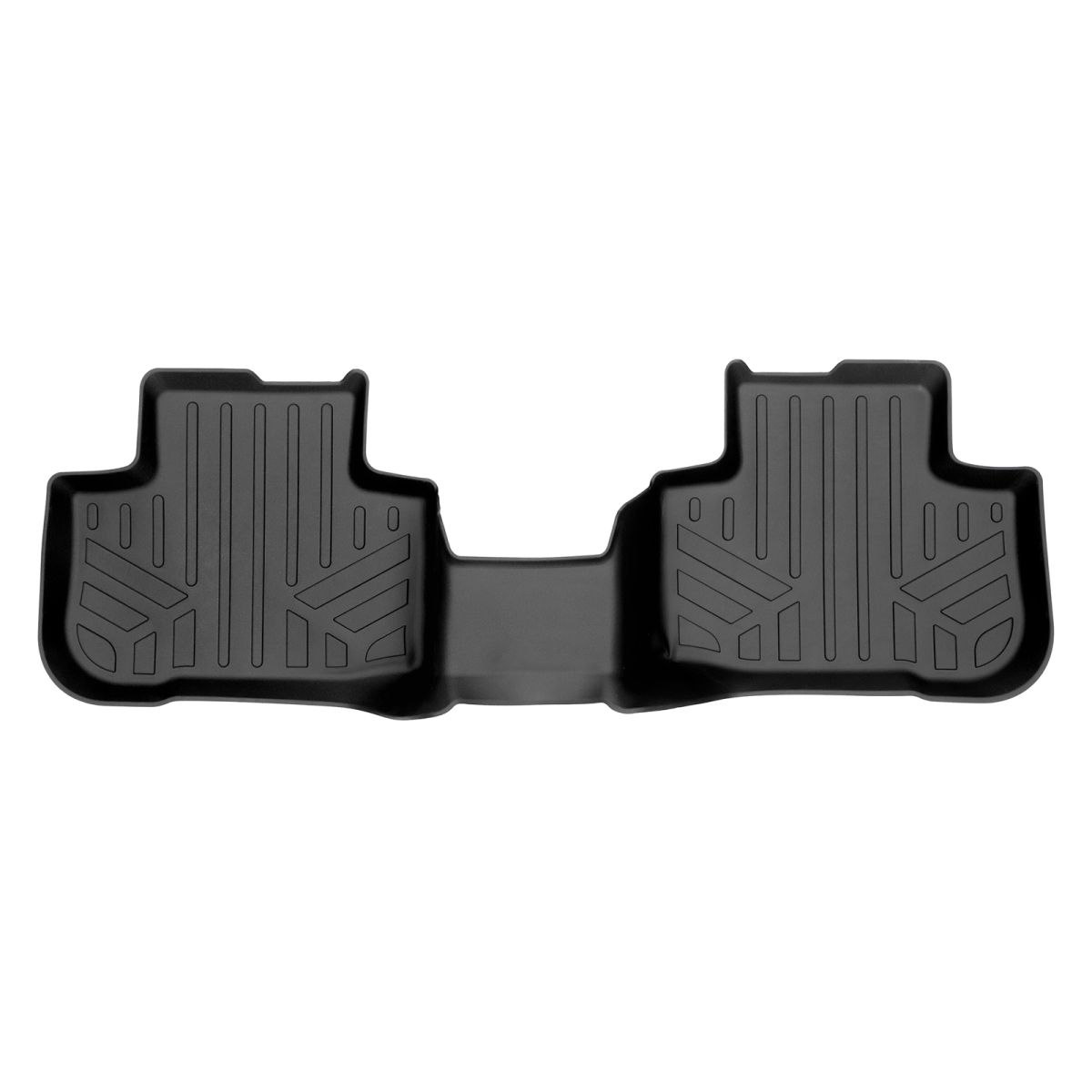 SB0484 All Weather Custom Fit 2nd Row Floor Mats Liner for 2018-2022 BMW X3, Black