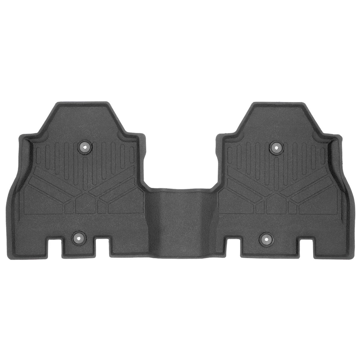 Custom Fit Rubber 2nd Row Floor Mats Liner for 2018-2021 Jeep Wrangler, Black