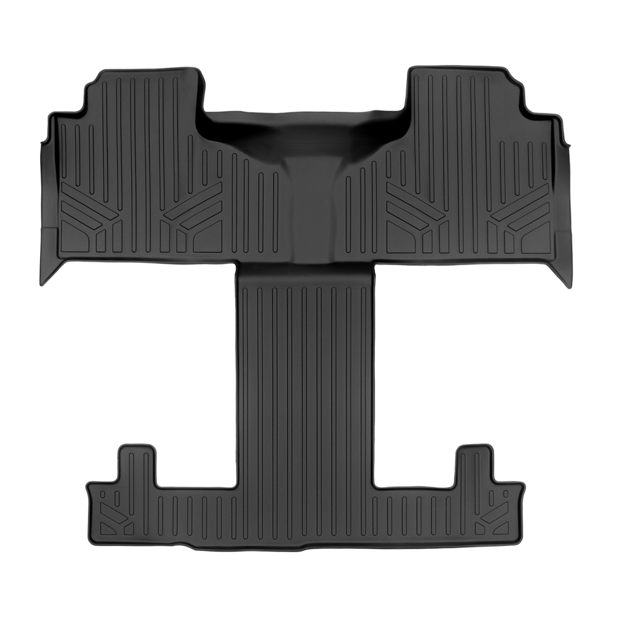 2nd & 3rd Floor Mat Liner with Bucket Seats for 2021-2023 Cadillac Escalade, Black