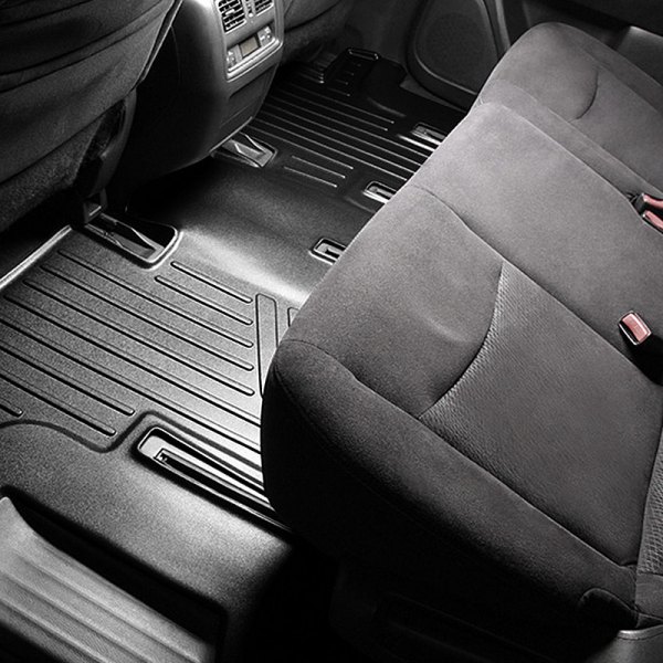 3rd Row Floor Mat Liner with 2nd Row Bench Seat for 2021-2023 Cadillac Escalade ESV, Black