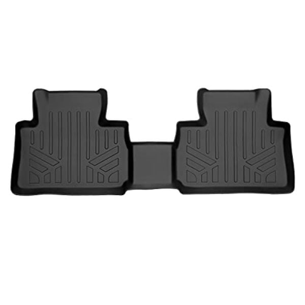 All Weather Custom Fit Black 2nd Row Floor Mat Liner Set for 2019-2022 Audi E-Tron