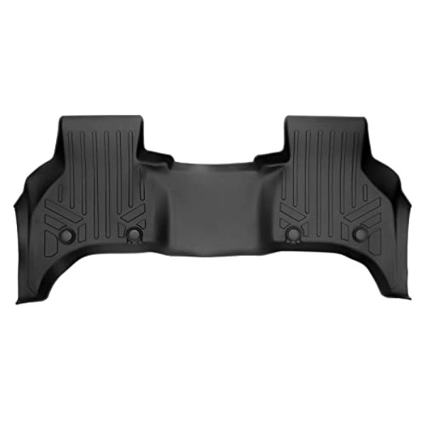 SB0564 All Weather Custom Fit 2nd Row Floor Mat Liner Set for 2020-2022 Range Rover Defender 110, Black